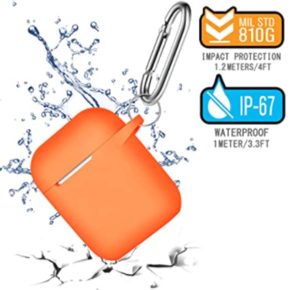 AirPods Case Cover with Keychain, Full Protective - Picture 5 of 7